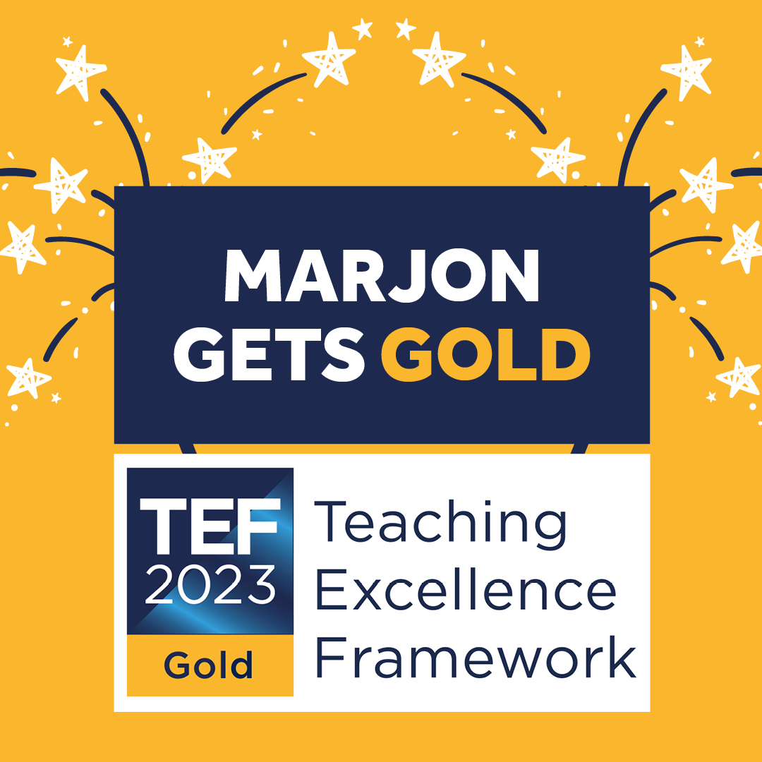 An image highlighting that Marjon has a Gold TEF