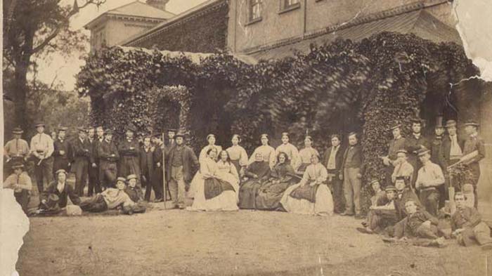 People at St Marks in 1860 - the first Marjon photo on record