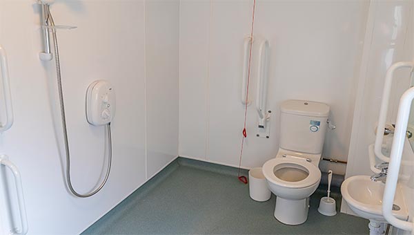 Another view of an accessible en suite bathroom